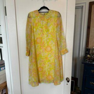 Vintage Yellow Floral Mini sz S
